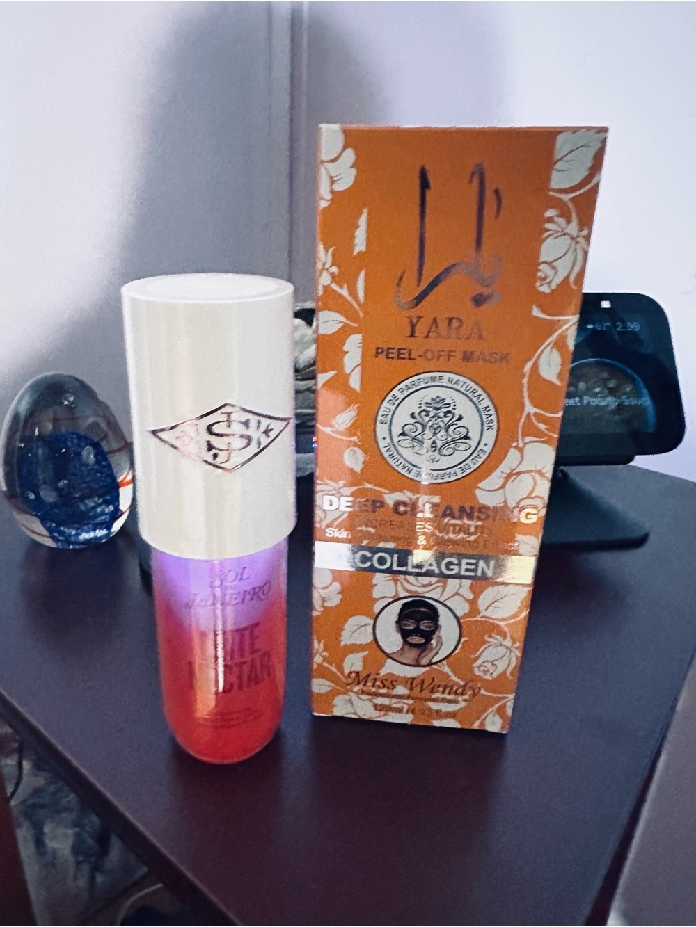 Yara Collagen Peel-Off Mask —collagen and empty sealed sol leite nectar